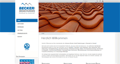 Desktop Screenshot of beckerbedachungen.de